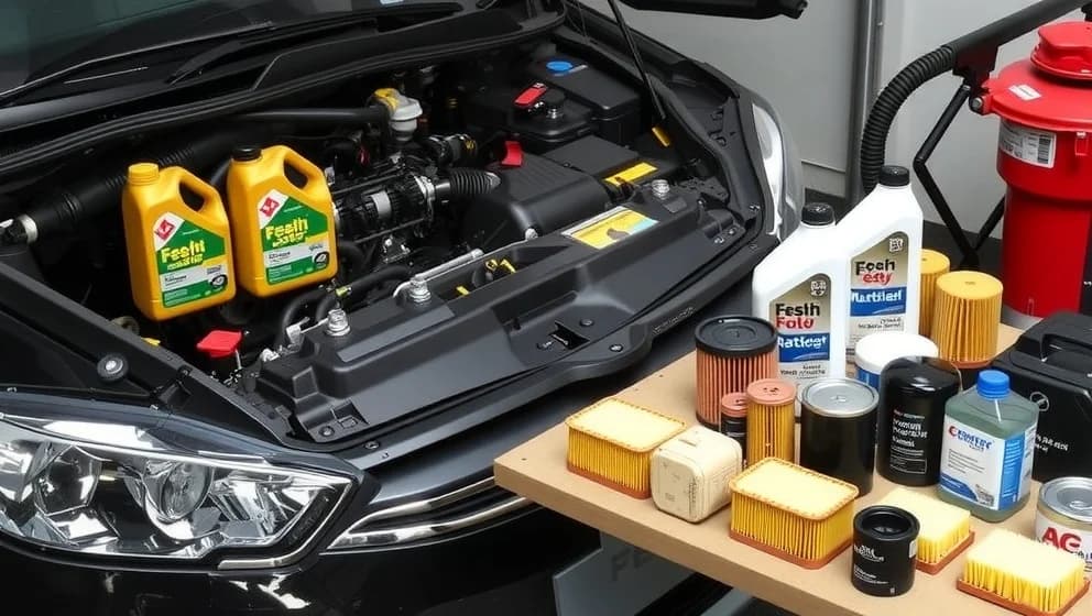 Olja och filter som krävs för bilen